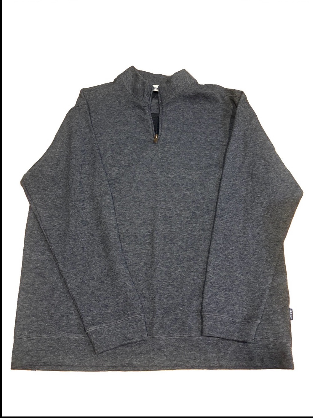 NEW ROWM Men’s Quarter Zip Pullover Size XXL Heathered Gray